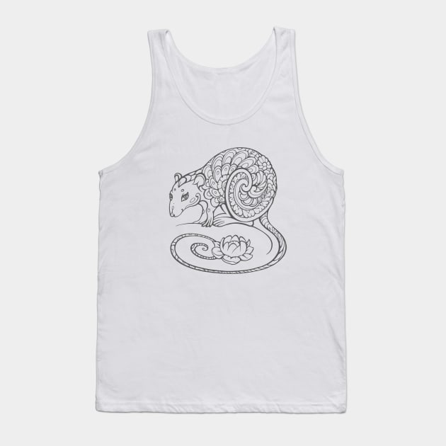 Symbol of the Year 2020 - Rat Tank Top by Yulla